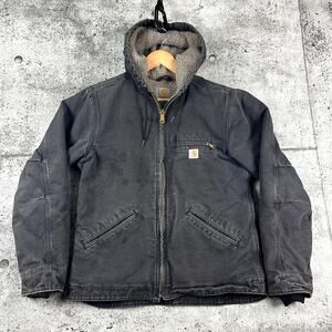 Carhartt Hooded Detroit Jacket Sherpa Lined WJ141 Size Small (4/6)